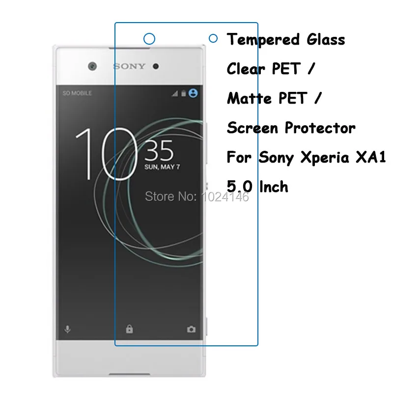 Закаленное стекло/прозрачная ПЭТ/матовая защитная пленка для экрана Sony Xperia XA1 G3112
