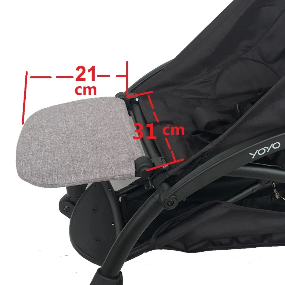 Stroller Foot Rest Adjustable Black Stroller Footrest Universal