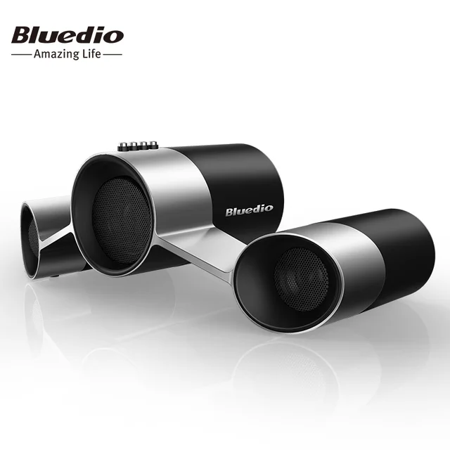 Bluedio US Bluetooth колонки и Беспроводная Домашняя Аудио Акустическая Система с Три динамиками а также переносные колонки с встроеным Микрофоном и огромным Басом 3D-звука эффектом