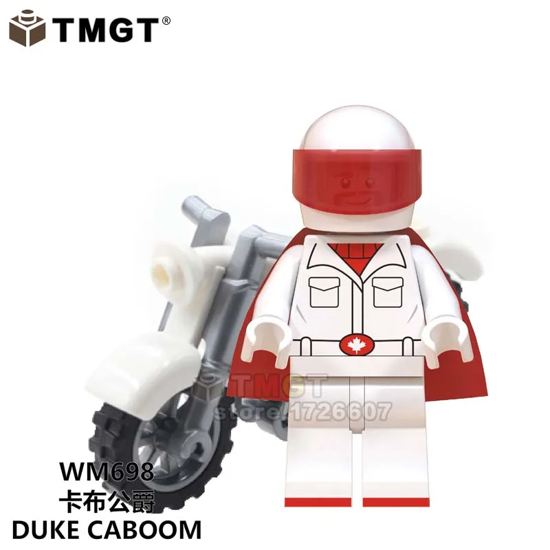 

Single Duke Caboom with motorcycle WM698 Toy story Kaneki Ken Unikitty Anime cartoon Building Blocks Children Friends toys gifts
