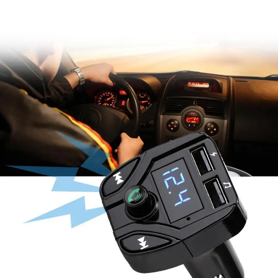 C4 Автомобильный MP3 HD шумоподавление аудио плеер Bluetooth Handfree плеер с usb зарядкой
