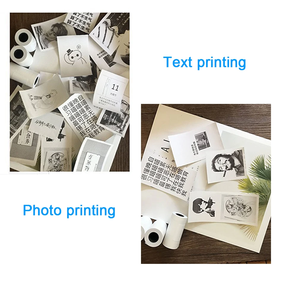 conexión telefónica inalámbrica Bluetooth 4.0 P1 Mini impresora de fotos para teléfono móvil impresora térmica BT con imágenes y etiquetas para notas Paperang compatible con Android iOS 