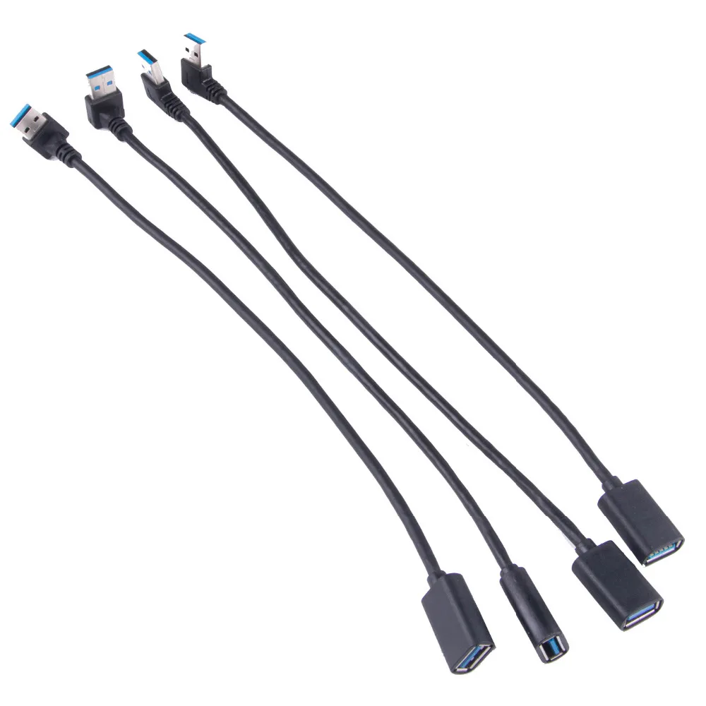 USB 3.0 Extension Cable 90 Degree Male to Female 5Gbps Data Sync Charging