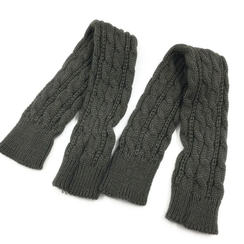 Женские перчатки без пальцев, вязаные длинные перчатки Guanti Invernali, женские зимние перчатки,, рукава