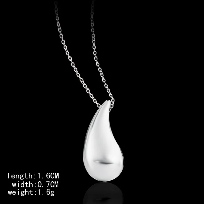 Fine Water Drop Necklace For Women Necklaces & Pendants 925 Sterling