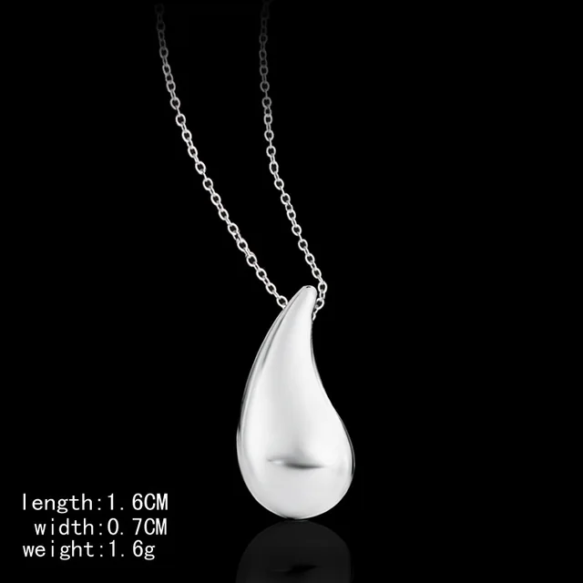 Fine Water Drop Necklace For Women Necklaces & Pendants 925 Sterling