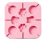 Формы для выпечки формы для торта кролик/вишня/Пеппа/медведь шоколадные формы силиконовые безопасные Конфеты DIY плесень в KATSSCN - Цвет: pink bear paw
