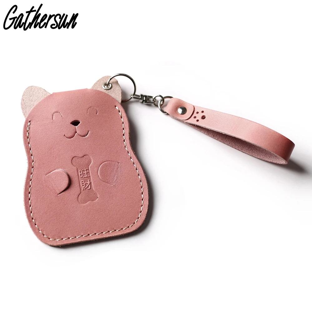 Gathersun Leather Cute Card Holder Handmade Genuine Leather Card Case Gathersun Leather Cute Card Holder Handmade Genuine Leather Card Case