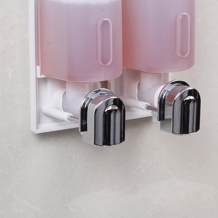 ITAS5525 гальванических пластик ручной жидкий мыльный шампунь диспенсер геля двойной мыло диспенсер высокого класса изысканный туалет для
