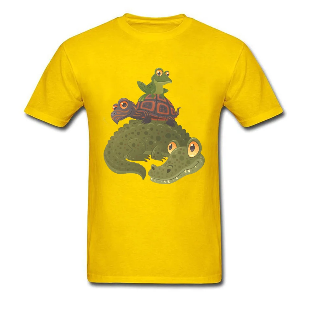Hip hop Swamp Squad Tops Shirt for Men Rife Summer Fall Round Neck Cotton Fabric Short Sleeve T Shirts Group Tee Shirts Swamp Squad yellow