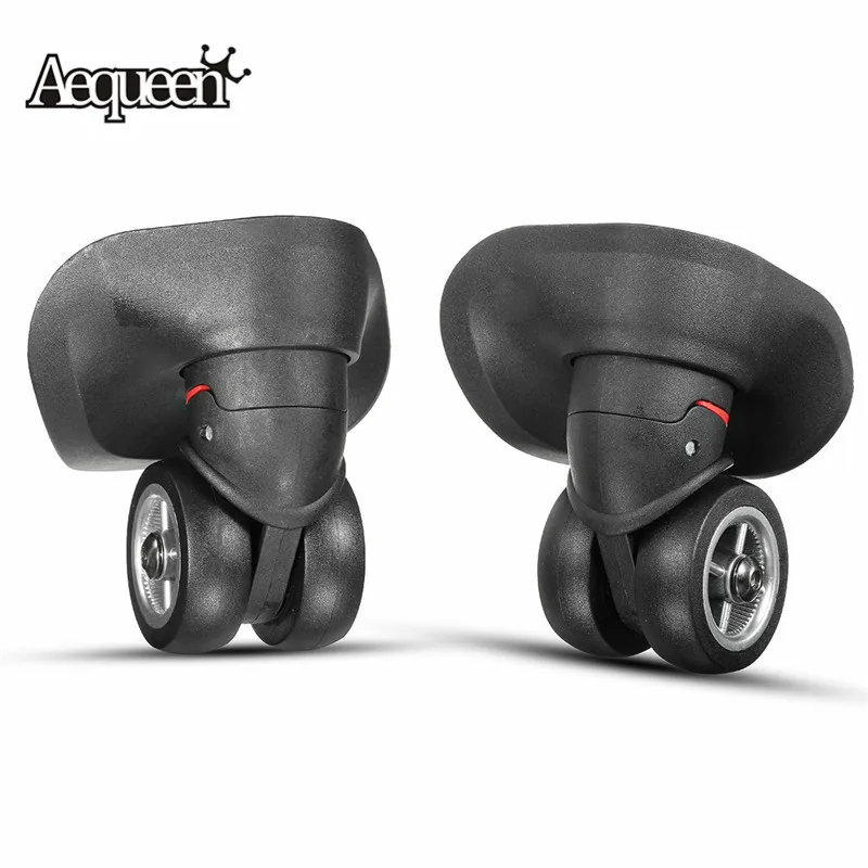 

AEQUEEN 1 Pair Replacement Luggage Wheels Rubber Suitcase Accessories Parts Repair Trolley Travel Luggage Left & Right Wheels