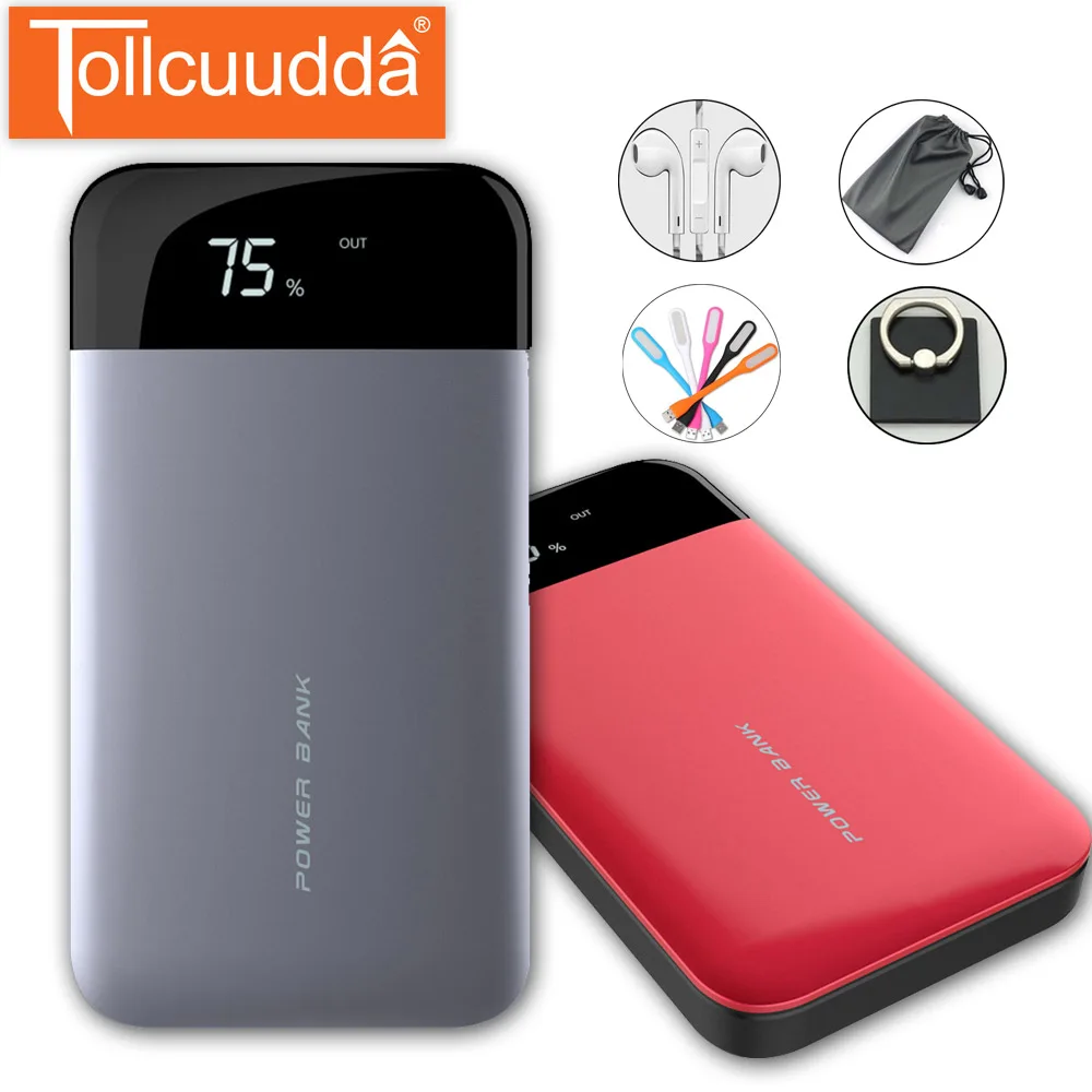 Tollcuudda 20000 мАч Powerbank Внешний батарея Портативный зарядки повербанк наружный Movil