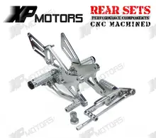 Новое поступление с чпу серебряный регулируемая подножки Rearset подножки задний комплект для Yamaha YZF R1 2009 2010 2011 2012 2013 2014