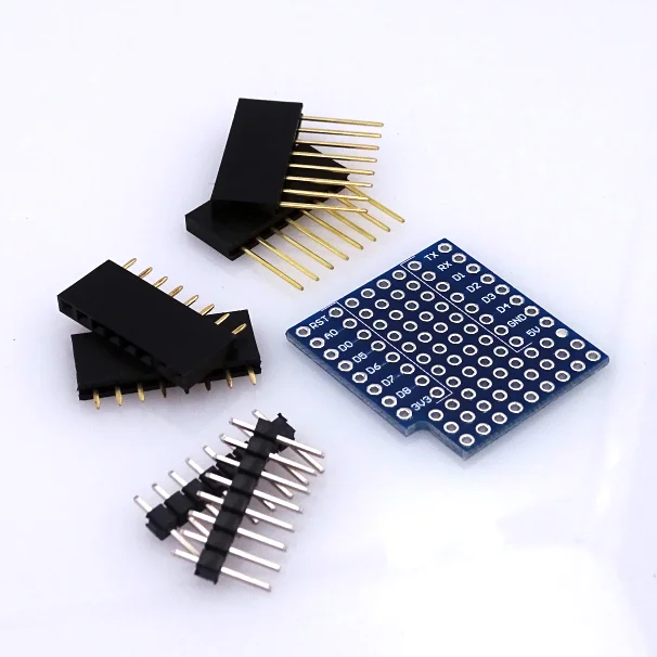 10PCS/LOT ProtoBoard Shield for WeMos D1 mini double sided perf board Compatible