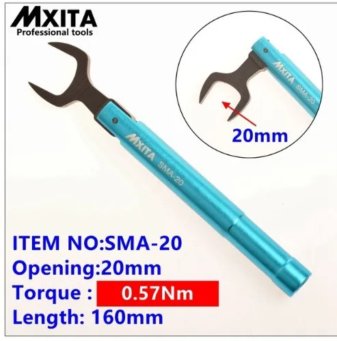 0.57Nm 20 мм MXITA N тип SMA предустановленный динамометрический ключ РЧ Разъем открытие 20 мм электрокоммутация коаксиальный адаптер конвертер прямой goldplat - Цвет: 0.57Nm