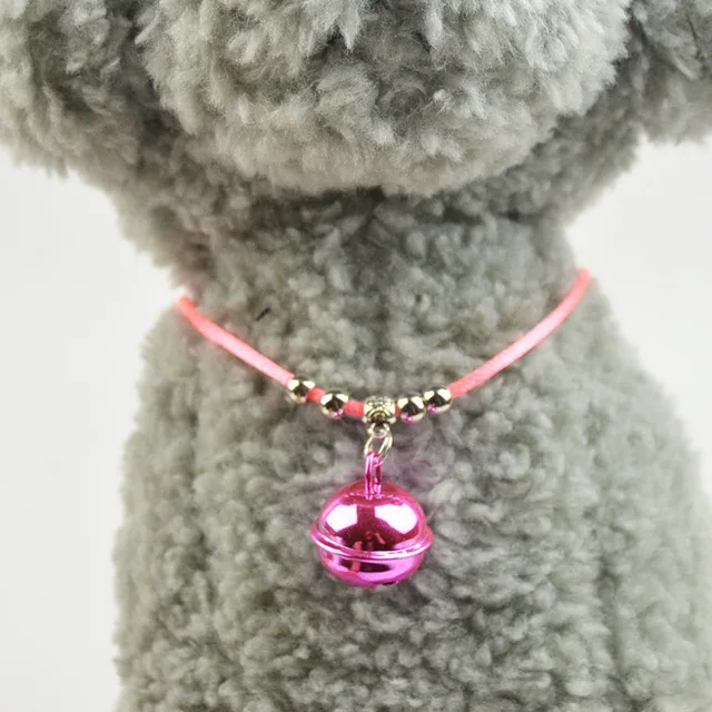 XPangle Pet Dog Collar Bell Nylon for Small Dogs Cats Adjustable Cute