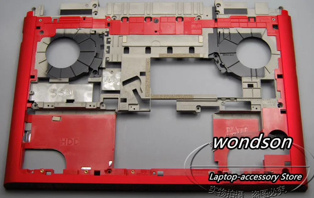 Для Dell Inspiron 14 7000 7466 Нижняя крышка основания-Красный-CN-052R9D 52R9D ж/1 год гарантия