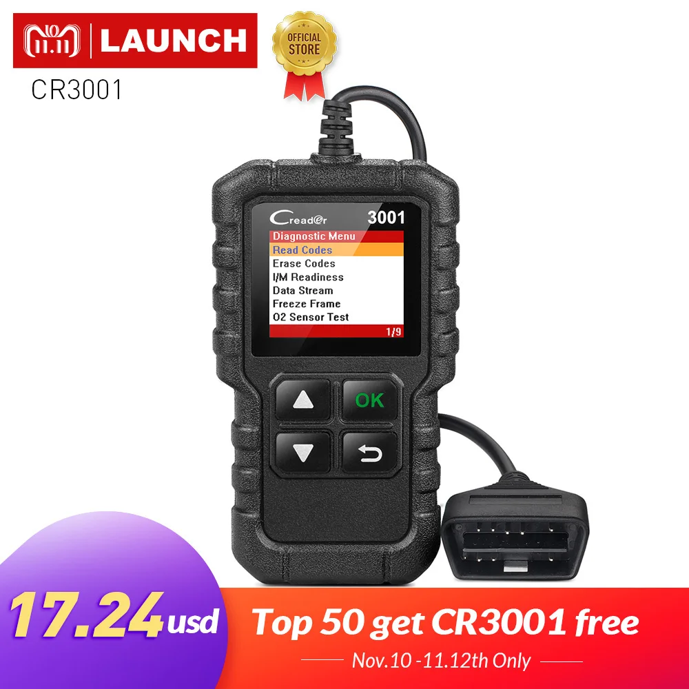 Launch x431 cr3001 obd2 инструкция