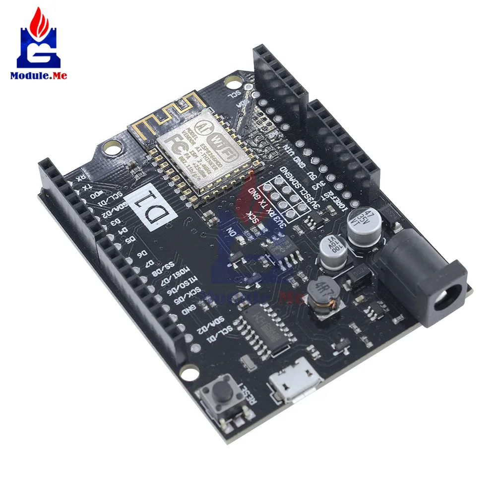 WeMos D1 R2 UNO WiFi модуль на основе ESP8266 беспроводной модуль расширения для Arduino NodeMCU макетная плата