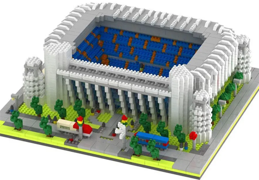 YZ 065 всемирно известный Реал Мадрид футбольный клуб поле стадион 3D модель мини алмазные строительные шарики блоки игрушки для детей без коробки - Цвет: YZ 065 NO BOX