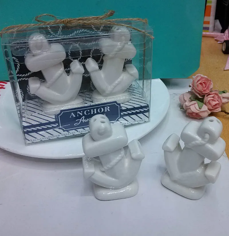 20pcs 10sets Lot Anchors Away Ceramic Anchor Salt And Pepper 20pcs 10sets Lot Anchors Away Ceramic Anchor Salt And Pepper Shakers Ocean Themed Wedding Return Gifts In Party Favors From Home Garden On Aliexpress