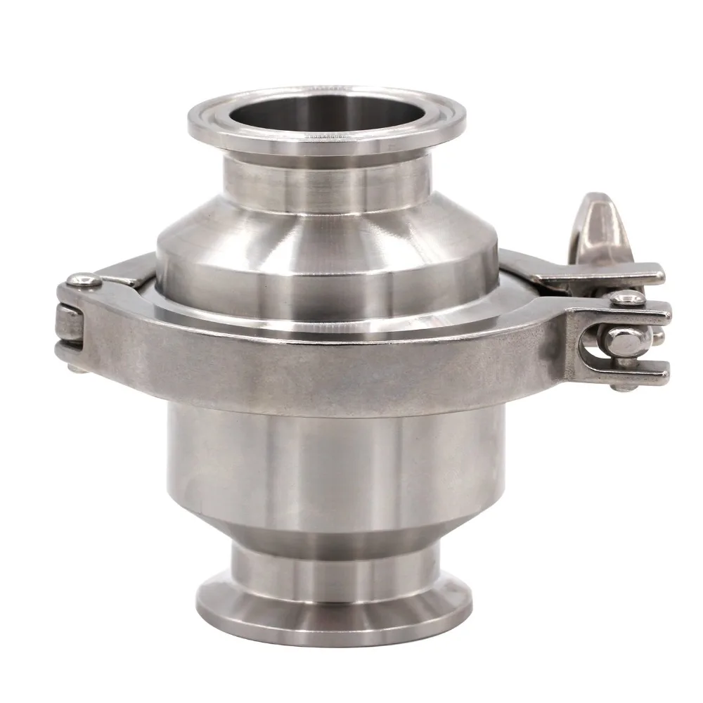 Sanitary Check Valve One Way Flow Stainless Steel 304, Viton Gasket in