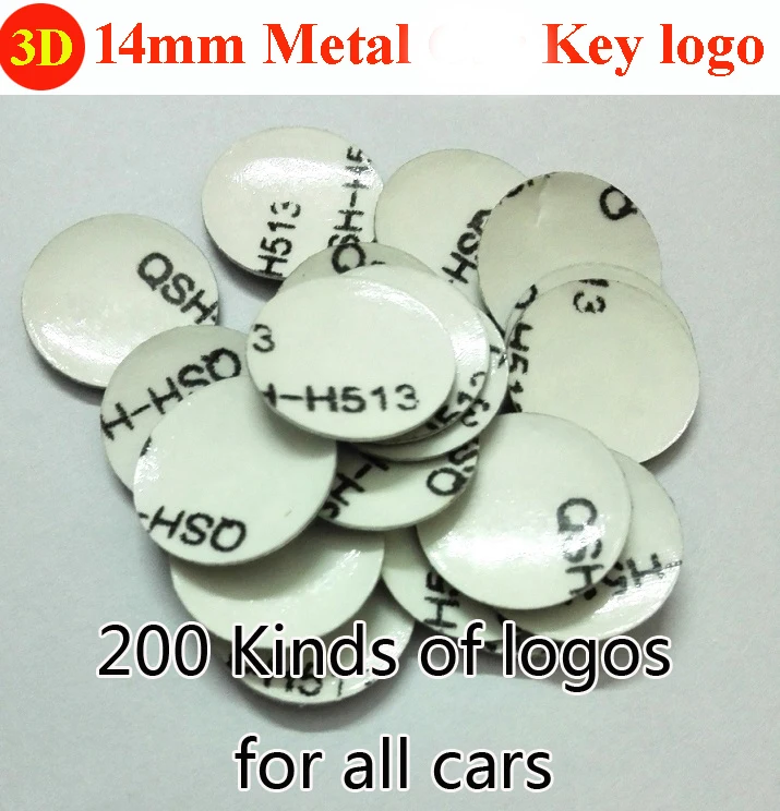 

14mm emblem stick logo metal 3D badge for remoter free shipping 100pcs or 50pcs 10pcs /lot