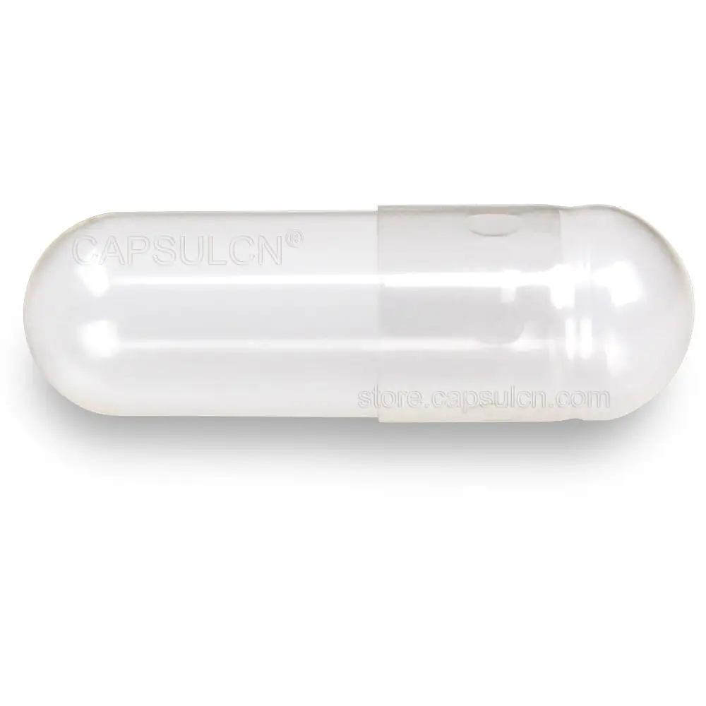 

(Size 1) 5000 Pieces / Carton,Clear Empty Vegetarian Seaweed Polysaccharide Gelatin Capsules Joined /Fillable Capsule