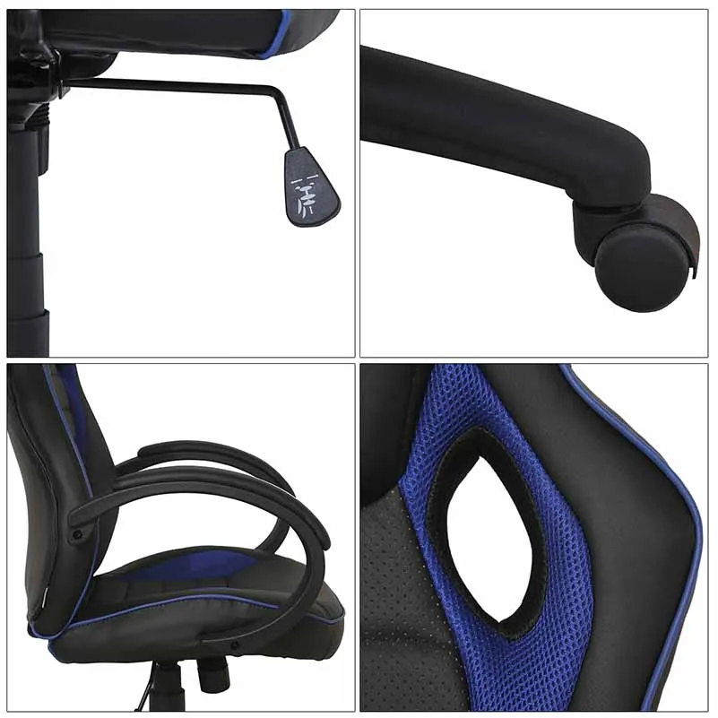 Office Computer Chair Гонки Синтетическая кожа игровые кресла Интернет кафе компьютерная игра стул удобные бытовые дома мебель офиса приспособление кресло стул стулья кресла автокресла кресла офисные коесло барбершоп