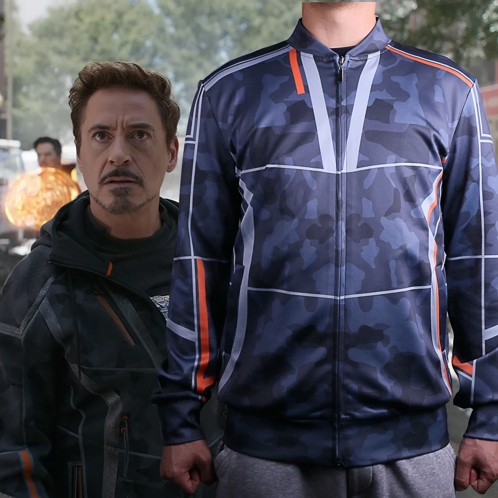 2018 Avengers Infinity War Costume iron Man Cosplay Tony Stark Coat Hoodie Men's Jacket Baseball Costumes Halloween (1)
