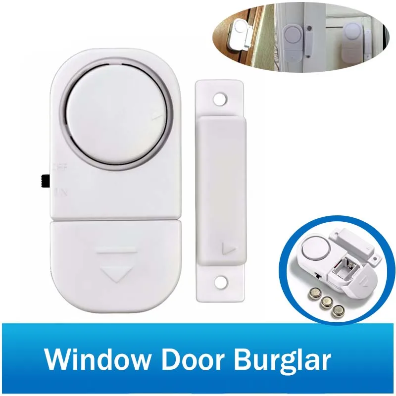 

Wireless Home Window Door Entry Burglar 90dB Standalone Magnetic Sensors Security Alarm Guardian System