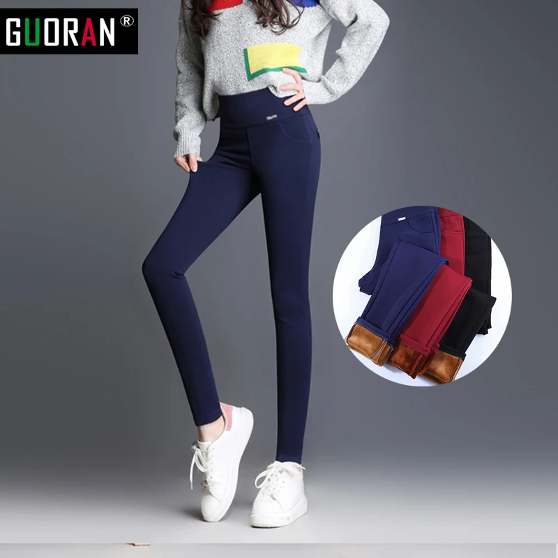 Большие размеры S-5XL женские узкие брюки высокая талия обтягивающие черные