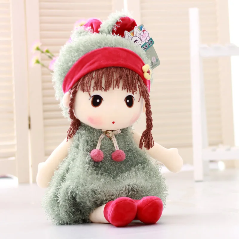 45 см Kawaii May fair кукла высокого качества Красивые куклы плюшевые игрушки для детей для детская одежда для девочек Подарки на день рождения - Цвет: 40cm Green baibian
