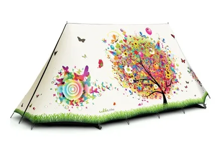 3-4 Person All Pattern Double Layer Camping Tent Hiking Music Festival