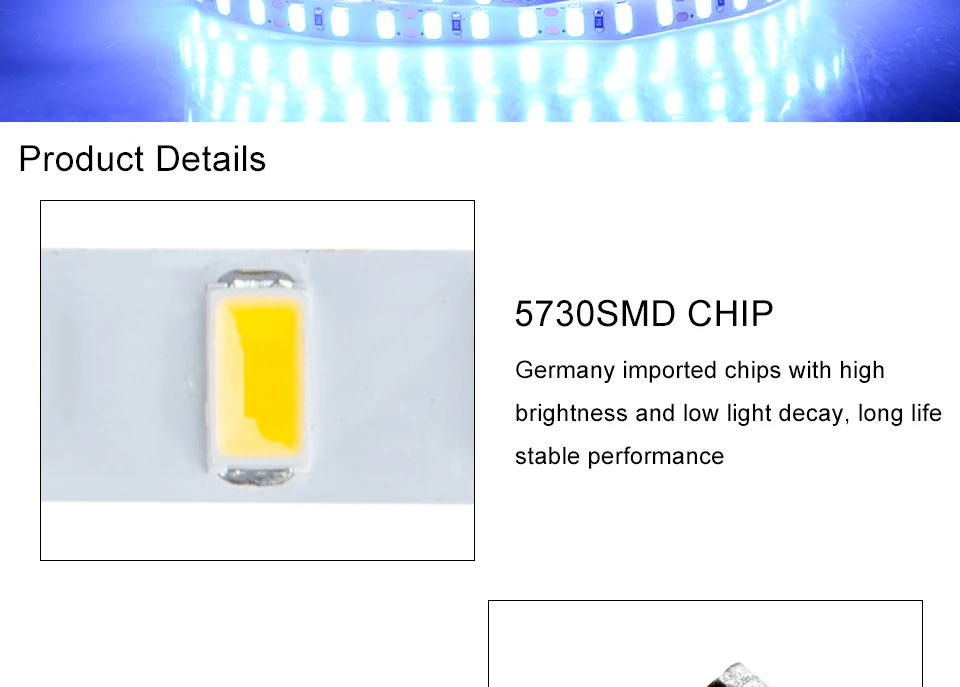 Светодиодные ленты свет 5730 SMD 120 светодиодный s/m AC/DC 12 V белый/теплый белый 5 М 600 Светодиодная лента Тира свет SMD5730 ярче, чем 5630 диод