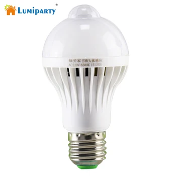 

Lumiparty PIR Motion Sensor Lamp 9W LED E27 Bulb LED PIR Infrared Body Lamp With Motion Sensor Lights for Living Room Bathroom