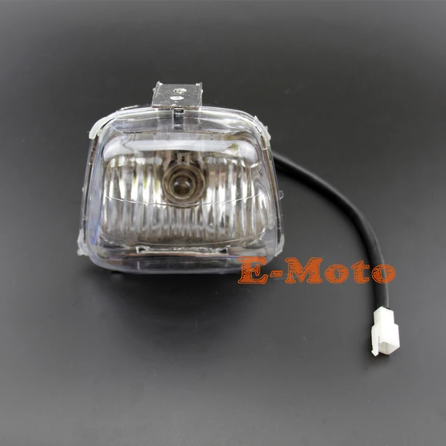 chinese atv quad 4 wires headlight assembly 50cc 70cc 90cc 110cc