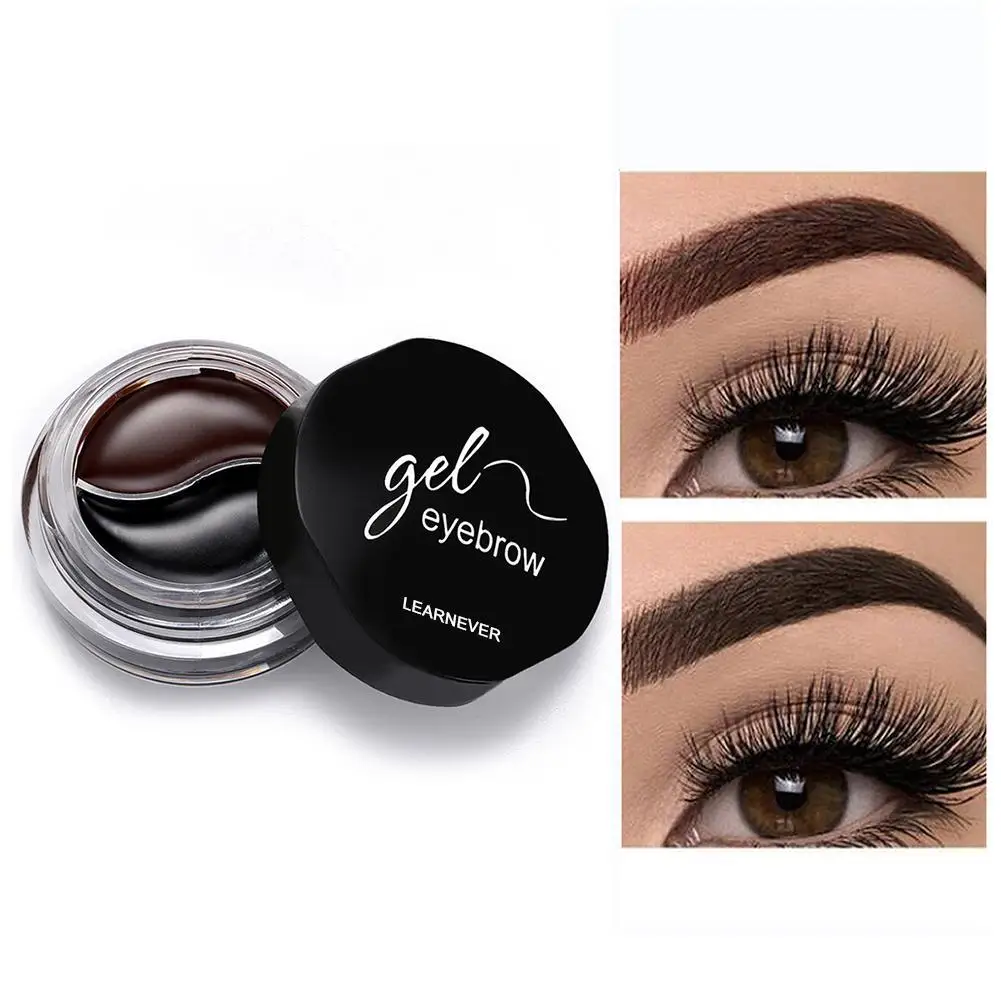

Professional Eyebrow Gel Two-colored Eyebrow Cream High Brow Tint Makeup Eyebrow Brown Eyebrow Gel With Brow Brush Tools