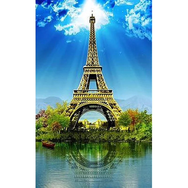 Full Drill Square Diamond 5D DIY Diamond Painting"Eiffel Tower"Diamond