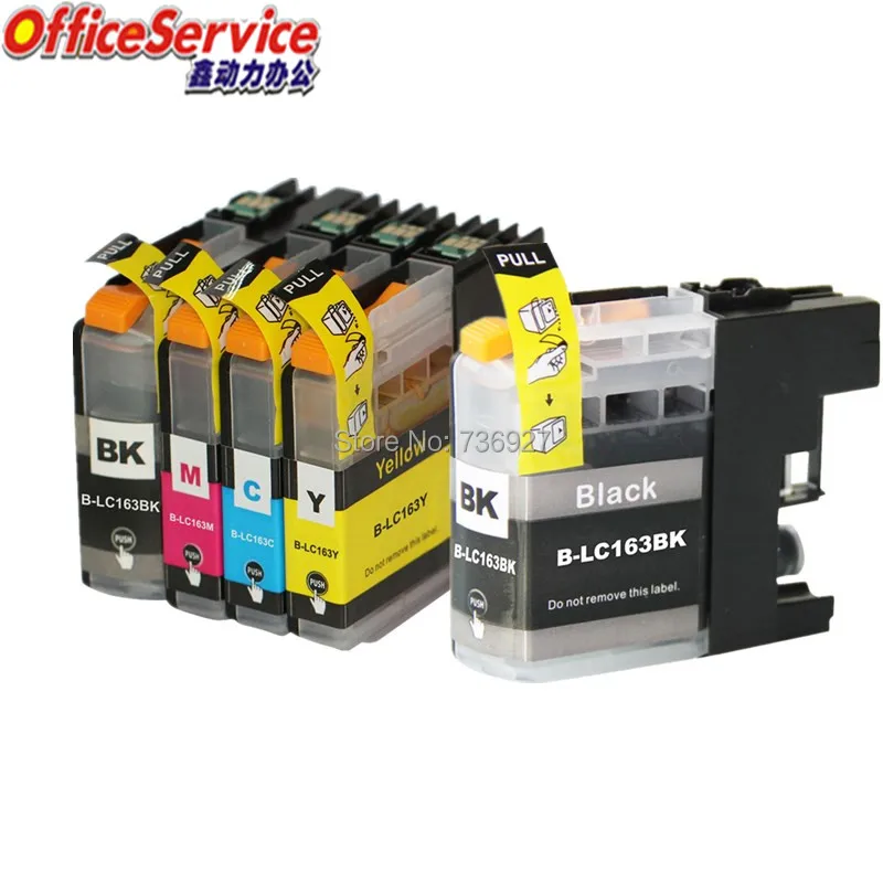 5X LC161 LC163 совместимый чернильный картридж для принтера Brother DCP-J152W J552DW J752DW MFC-J245 470DW