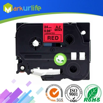 

1 Pack Laminated Tape TZE451 Tze451 TZe-451 Compatible for Brother P-Touch Labeler Adhensive tze451 ( Black on Red, 24mm x 8m)