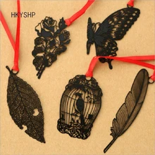 HKYSHP Металл Нержавеющая сталь полые красиво закладки помечены классические ощущения изысканные элегантные закладки школьные офисные принадлежности