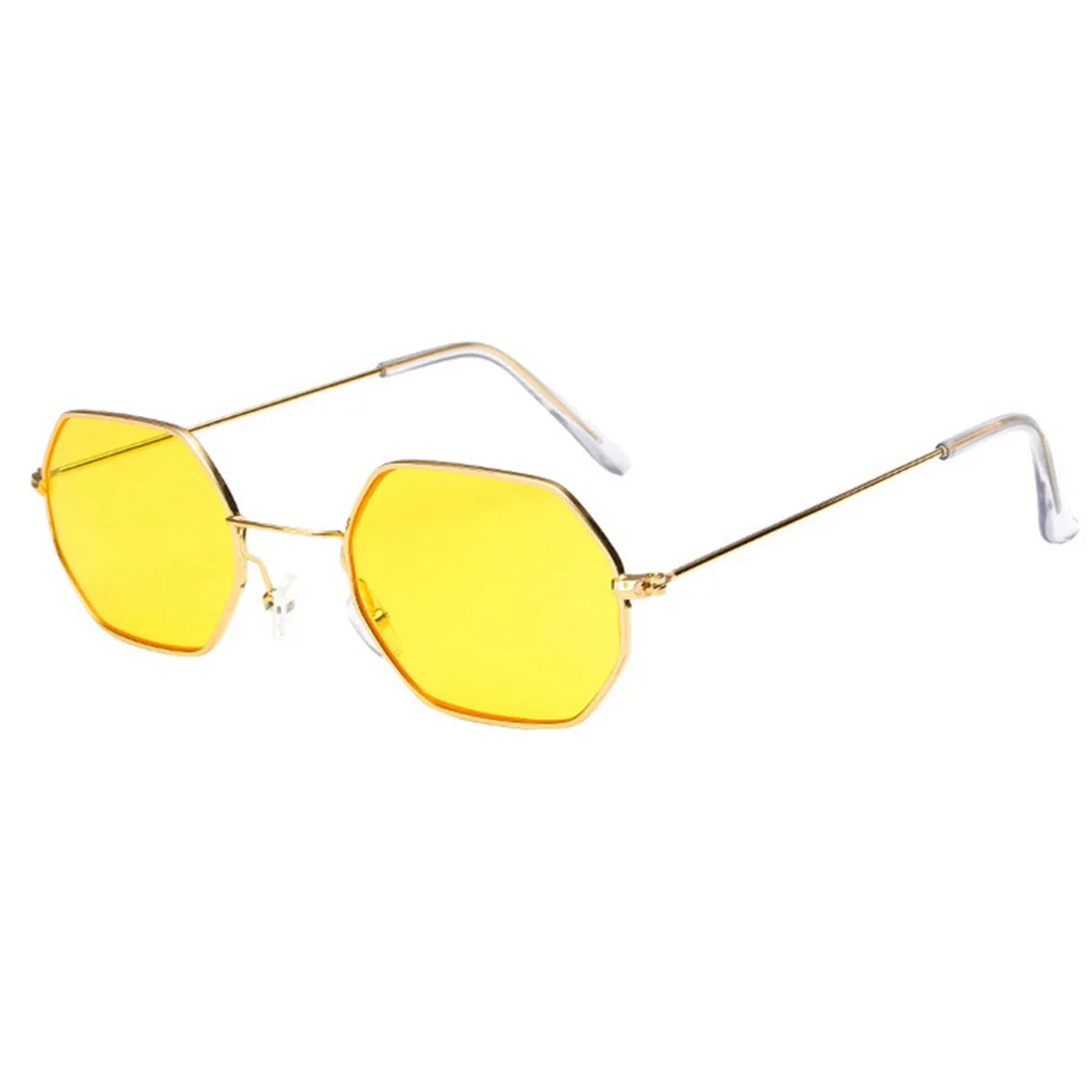 Fashion Brand Small Polygon Sunglasses Women Clear Lens Eyeglasses Retro High Quality Eyewear Vintage Jelly Optical Glasses