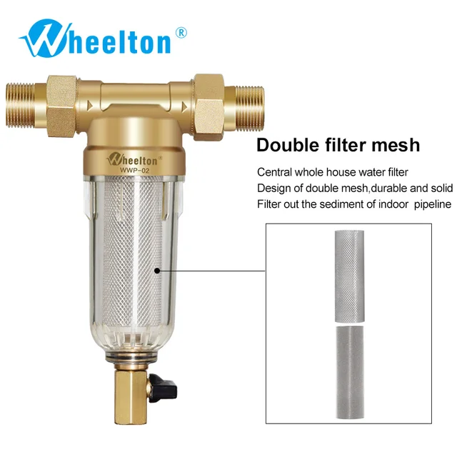 Cheap Wheelton Prefilter Water Filter Purifier System 59 Brass 40micron Stainless Steel Mesh Russian Warehouse Freeship Cheap Wheelton Prefilter Water Filter Purifier System 59 Brass 40micron Stainless Steel Mesh Russian Warehouse Freeship