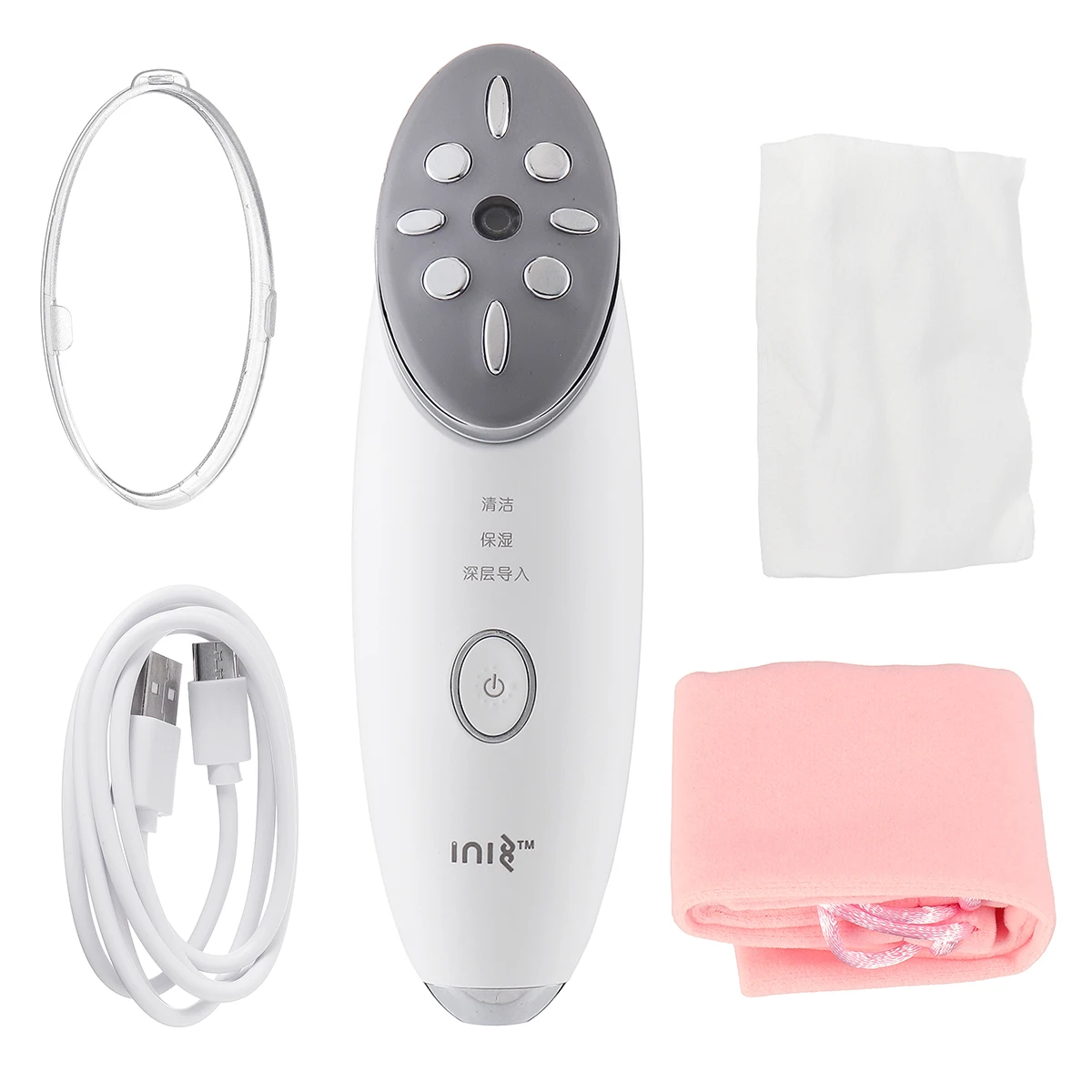 

USB Photon Facial Radio Frequency Skin Multifunction Electric Rejuvenation Instrument Moisturizing Cleaner Beauty Machine Set