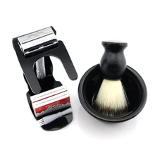 Безопасная бритва Weishi 9306-F 9306-C Темно-серого цвета 9306-I Бронзовый Матовый Черный с подставкой+ 20 шт. лезвия+ чаша+ щетка для бритья, Новинка