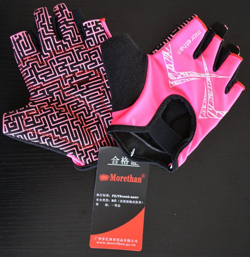 Мужские и женские Спортивные Перчатки для фитнеса с полупальцами, спортивные перчатки для тяжелой атлетики, тренировочные фрикционные перчатки, впитывающие пот на запястье
