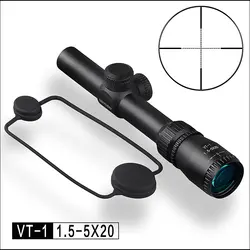 Discovery VT-1 1,5-5X20 Mil-dot Richtkruis тактический прицел оптические прицелы для Airsoft Пневматические винтовки air rifle sight