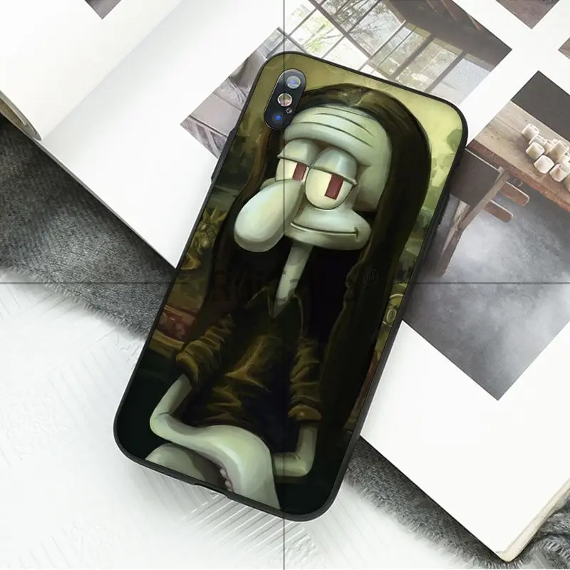 Ruicaica Забавный чехол Leonardo da Vinci Mona Lisa Новинка для телефона Fundas iPhone 5 5Sx 6 7 7plus 8 8Plus X XS