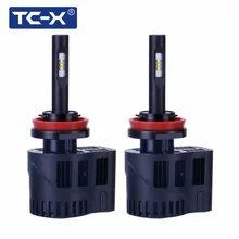 TC-X Car LED Headlights 3000K 5000K 6000K H11 880/H27 9006 HB4 9005 HB3 Luxeon Z ES Adjustable Beam Angle Auto Lamp Replacement